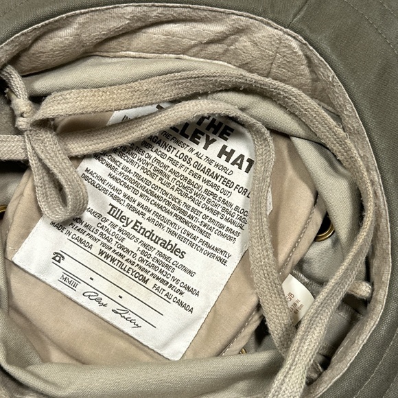 Tilley T5 Cotton Canvas Made in Canada Hiking Trek Brim Sun Hat Unisex 7 5/8 - Picture 12 of 13